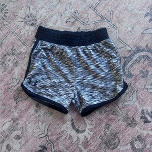 Under Armour Girls' Black Space-Dye Athletic Shorts